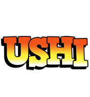 Ushi sunset logo