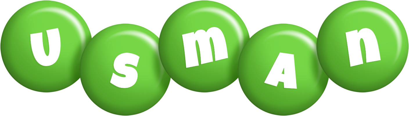Usman candy-green logo