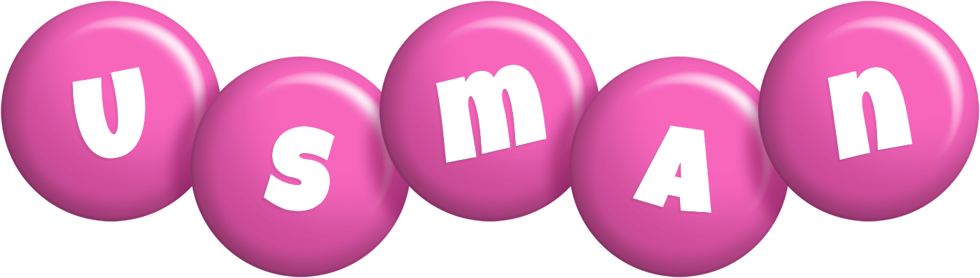 Usman candy-pink logo