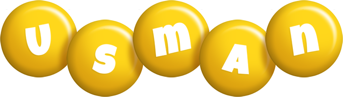 Usman candy-yellow logo