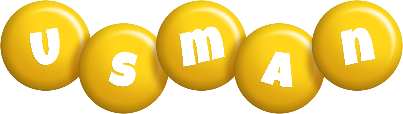 Usman candy-yellow logo