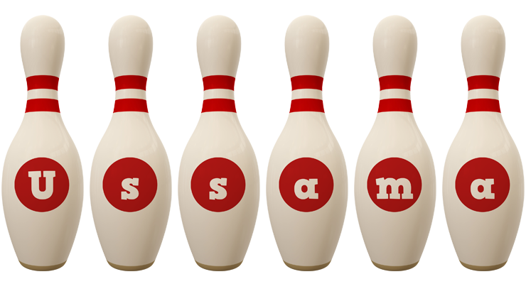 Ussama bowling-pin logo