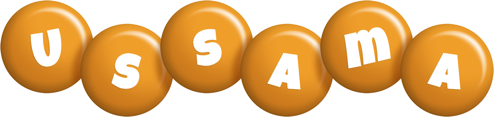 Ussama candy-orange logo