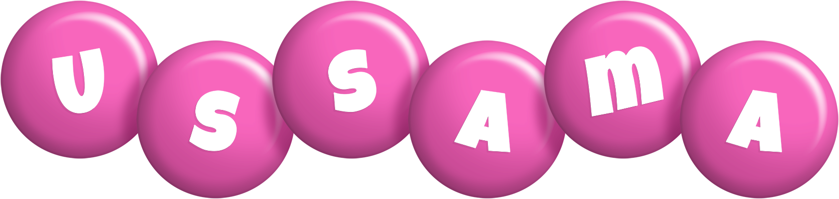 Ussama candy-pink logo