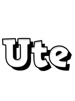 Ute snowing logo