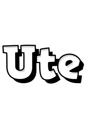 Ute snowing logo