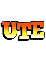 Ute sunset logo