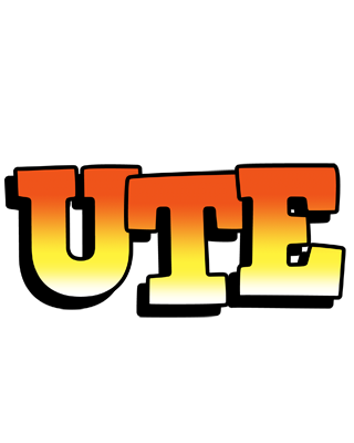 Ute sunset logo