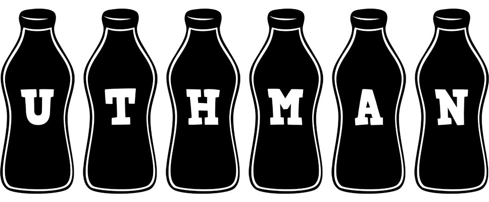 Uthman bottle logo