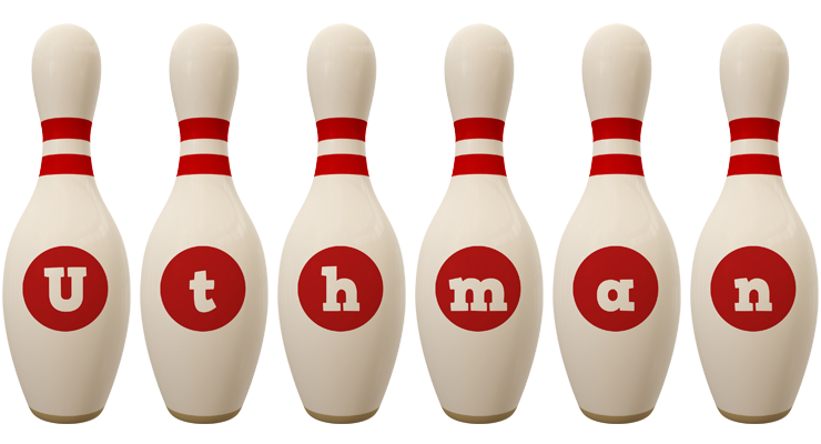 Uthman bowling-pin logo