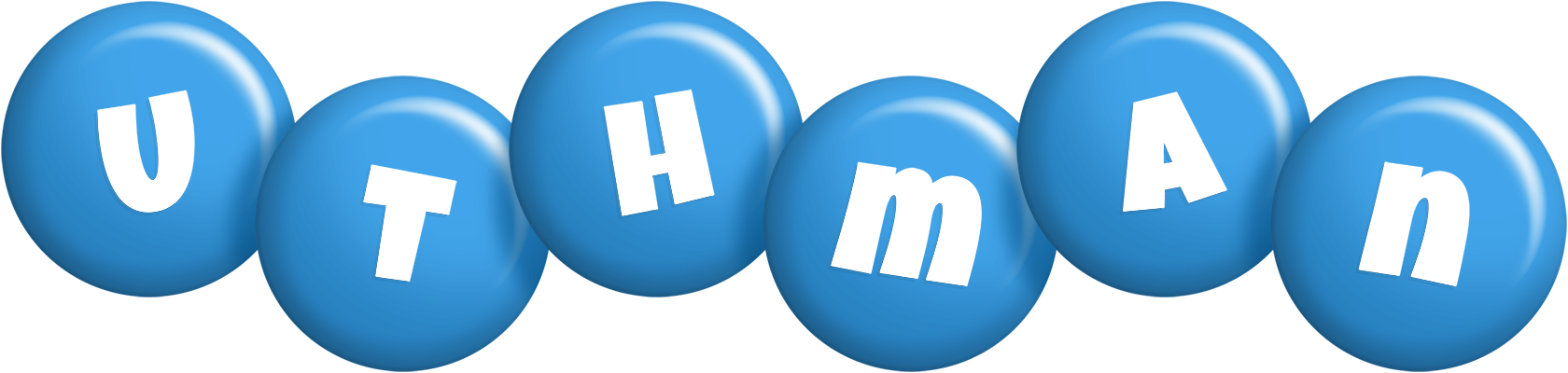 Uthman candy-blue logo