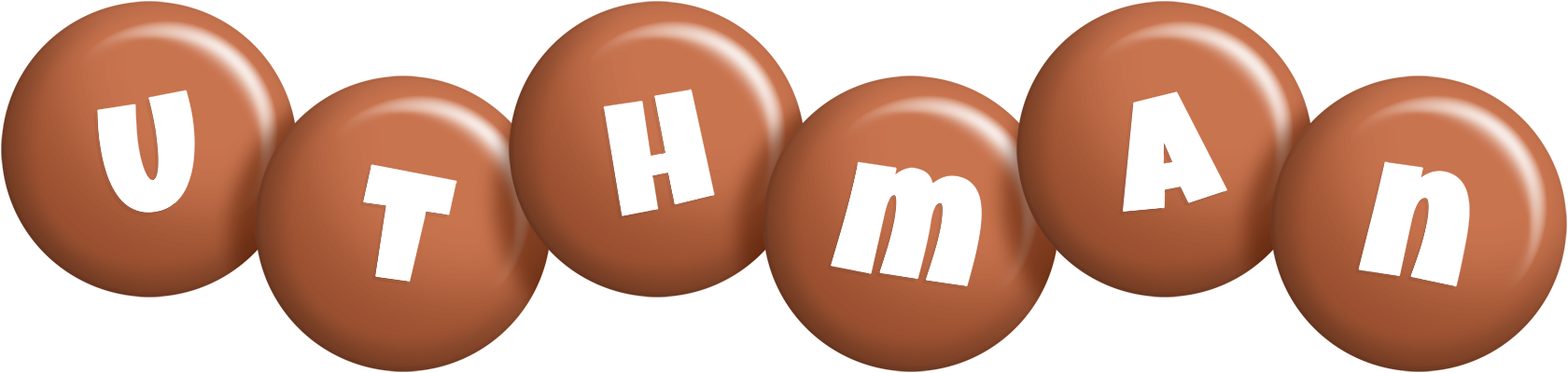 Uthman candy-brown logo