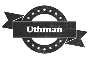 Uthman grunge logo