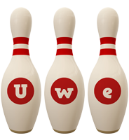 Uwe bowling-pin logo