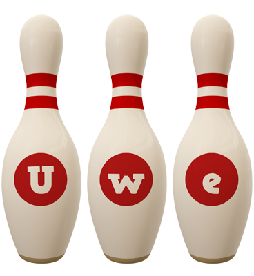 Uwe bowling-pin logo