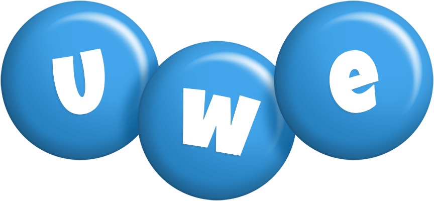 Uwe candy-blue logo