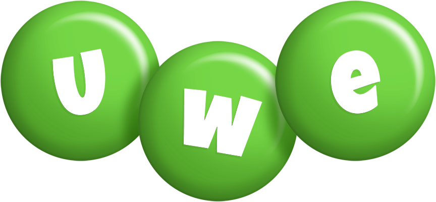 Uwe candy-green logo