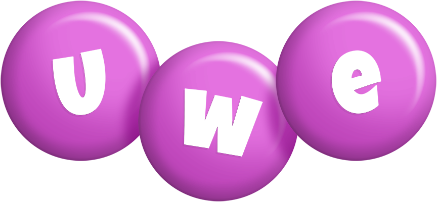 Uwe candy-purple logo