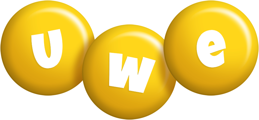 Uwe candy-yellow logo