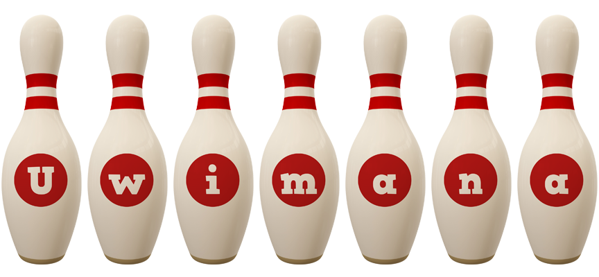 Uwimana bowling-pin logo