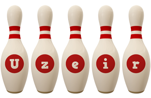 Uzeir bowling-pin logo