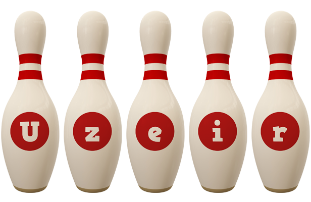 Uzeir bowling-pin logo