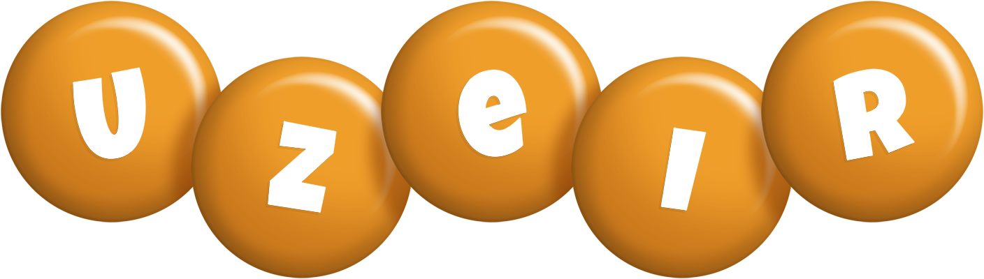 Uzeir candy-orange logo