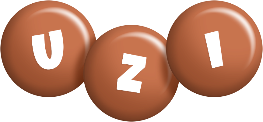 Uzi candy-brown logo