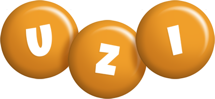Uzi candy-orange logo