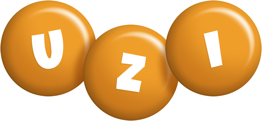 Uzi candy-orange logo