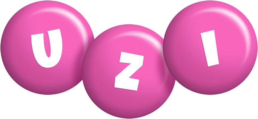 Uzi candy-pink logo
