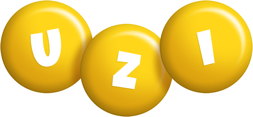 Uzi candy-yellow logo