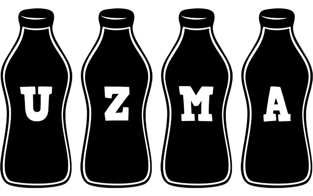 Uzma bottle logo