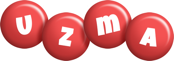 Uzma candy-red logo