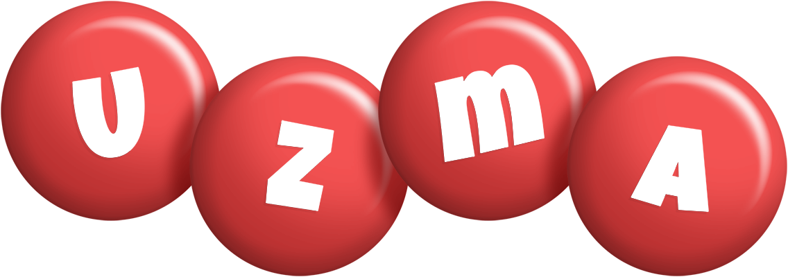 Uzma candy-red logo