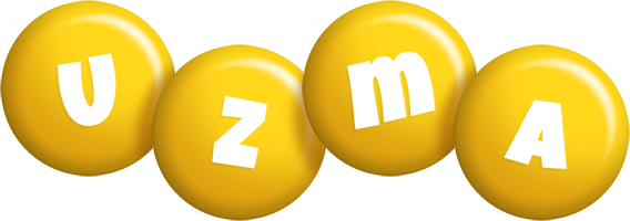 Uzma candy-yellow logo