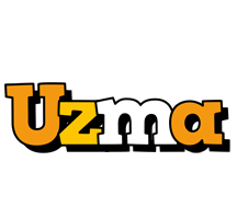 Uzma cartoon logo