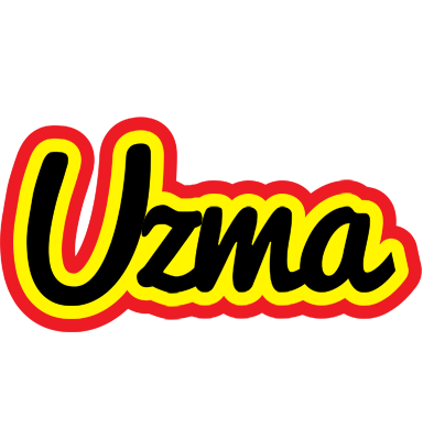 Uzma flaming logo