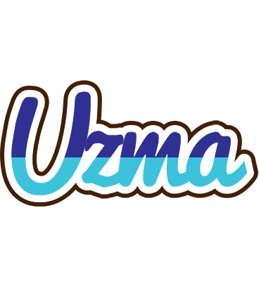 Uzma raining logo