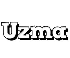 Uzma snowing logo