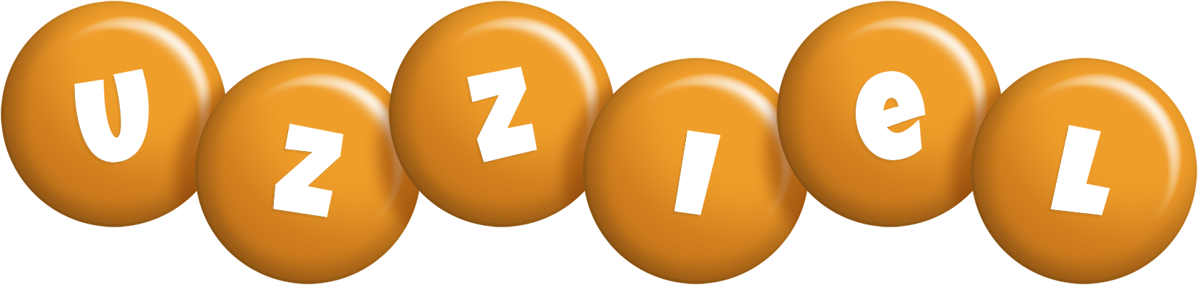 Uzziel candy-orange logo