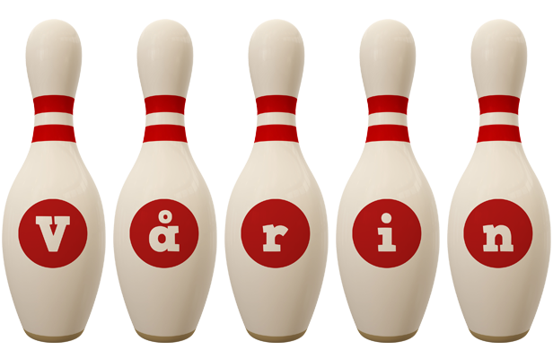Vårin bowling-pin logo