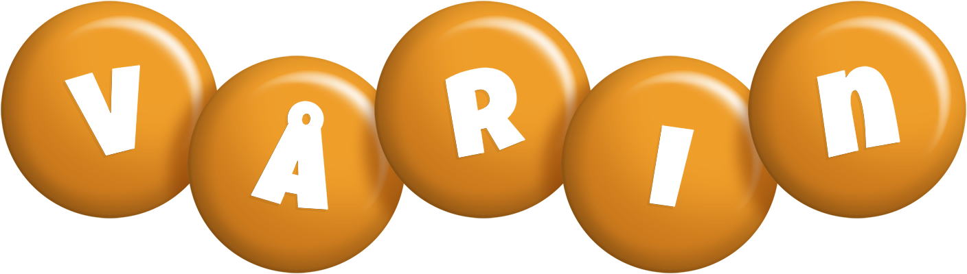 Vårin candy-orange logo