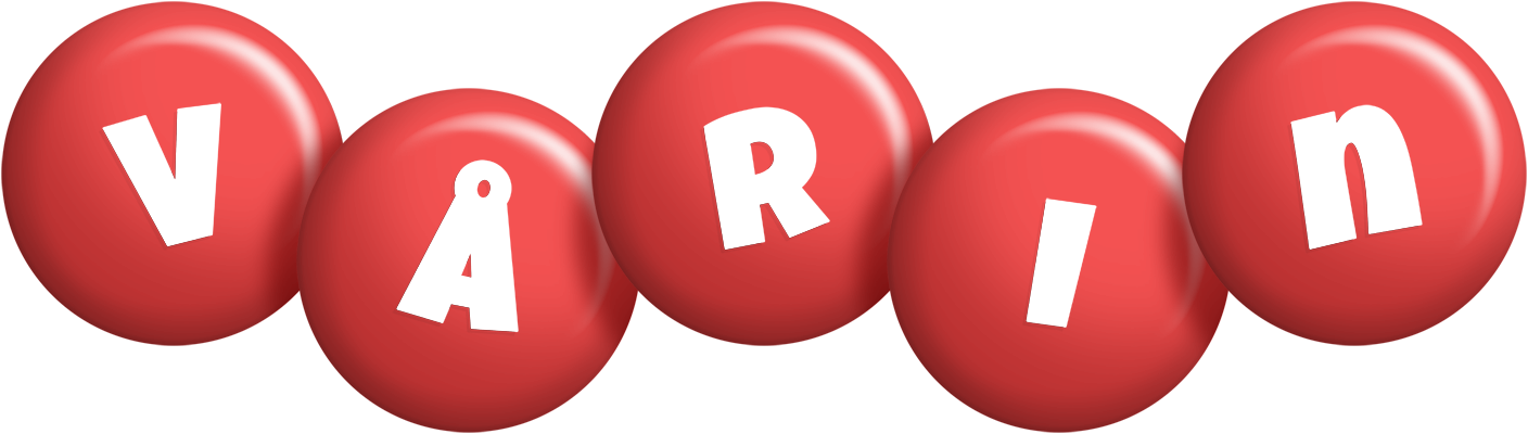 Vårin candy-red logo