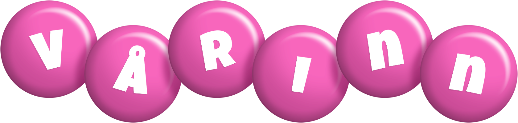 Vårinn candy-pink logo