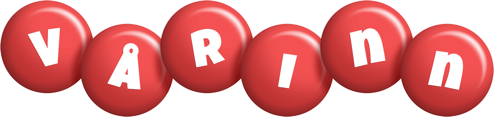 Vårinn candy-red logo