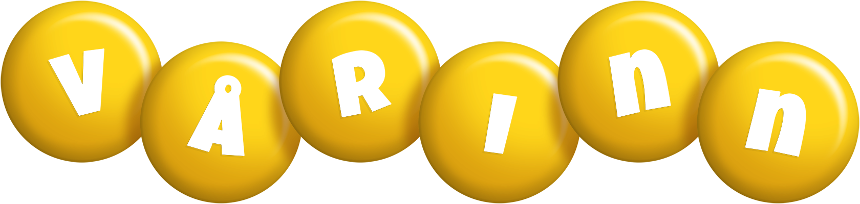 Vårinn candy-yellow logo