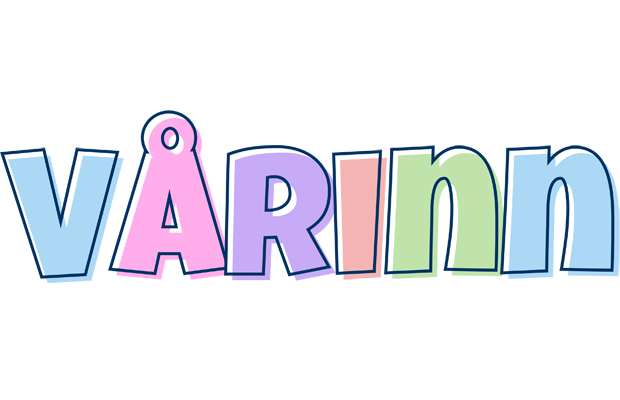 Vårinn pastel logo