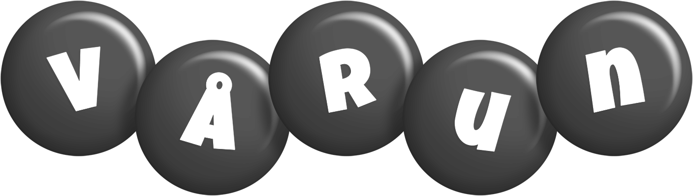 Vårun candy-black logo