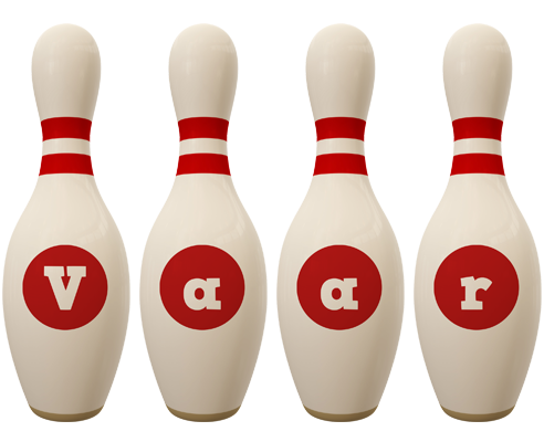 Vaar bowling-pin logo